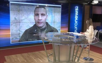 Міський голова Києва Віталій Кличко на телеканалі Euronews