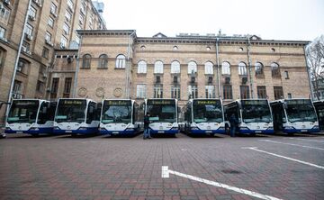 Ризькі автобуси у Києві. Фото: Олексій Самсонов