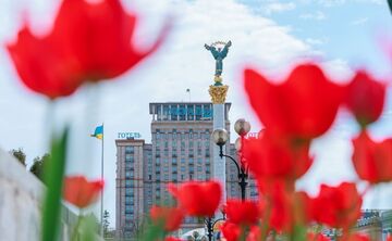 На Майдані Незалежності. Фото: Київзеленбуд