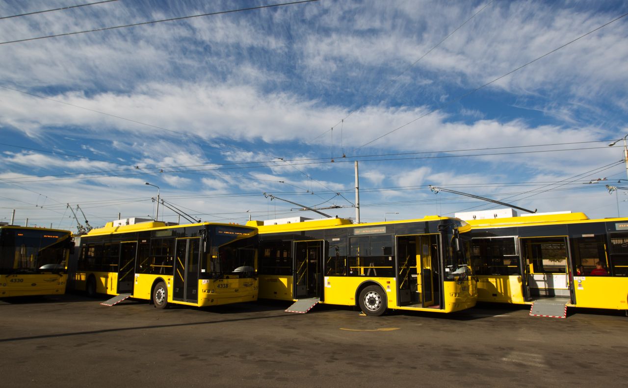 Тролейбуси у депо Фото: Вечірній Київ